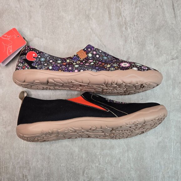 UIN Pray For Goodness Canvas Loafer 12 Multicolor Slip On Comfort Travel Shoes - Picture 5 of 13